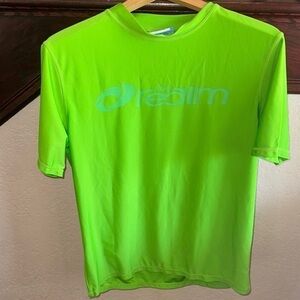 The Realm Australian Brand Men's Size Large Lime Green Swim Shirt Rash Guard